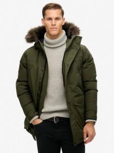 Эверест парка с искусственным мехом Superdry, Army Khaki Green