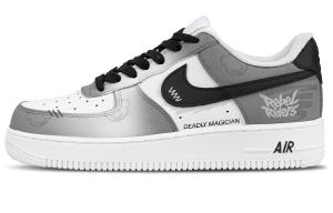 Кожаные термоизолированные низкие кроссовки для скейтбординга Unisex Nike, светло серый