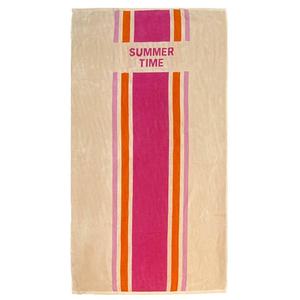Пляжное полотенце Le Comptoir de la Plage Summertime, розовый - текстиль - 90 x 1 x 170 см