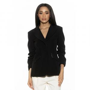 Женский пиджак ALEXIA ADMOR Tau с жатыми рукавами, черный