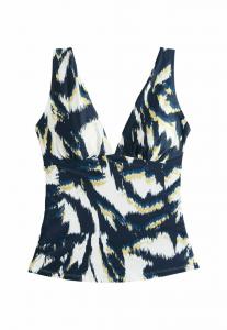 Верх бикини REGULAR FIT - PLUNGE TUMMY CONTROL Next, синий