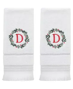 Полотенце для рук  Skl Home с монограммой «D», белый