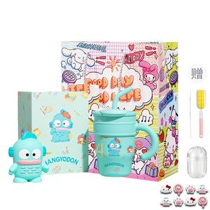 Sanrio Термокружка My Melody Hangyodon Hello Kitty с милым мультяшным принтом, синяя, 700 мл/1200 мл