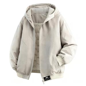 Пуховик Unisex с капюшоном утепленный ZIAREL, серый