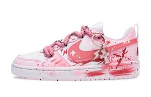 Детские скейтерские кроссовки Court Borough для младших школьников Nike, персиковый/розовый