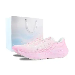 Wuyue 2.0 амортизирующие износостойкие дышащие низкие повседневные городские кроссовки для бега women's LINING, розовый