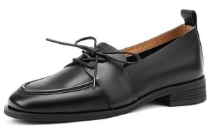 Женские повседневные кроссовки OCCAMAN низкие черные с абрикосовым