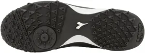 Футбольные бутсы Diadora Calcetto LT для игры на искусственном газоне - натуральная кожа, улучшенная амортизация, резина с повышенной износостойкостью, искусственный газон, оптимальное сцепление и стабильность, черно-белый