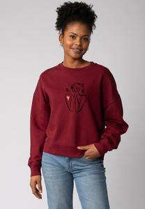 Толстовка watapparel SELF LOVE, Burgundy/Dark Red