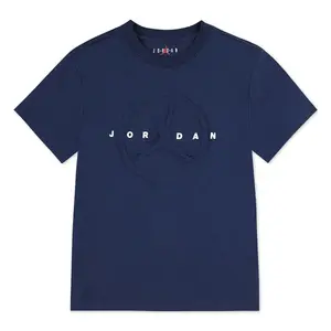 Футболка Jordan Kids с тиснением JDB Practice Tape Nike, темно-синий