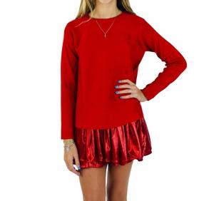 Детский красный вязаный свитер оверсайз Compania Fantastica