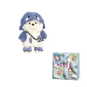 Плюшевая куколка из коллекции Shark Bear, высота 25 см BEAR FORT, Shark Loves Photography Bear