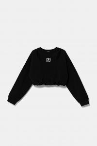 Детская хлопковая толстовка Pinko, черный