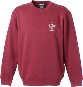 Мужская толстовка с круглым вырезом Thrasher TH94601 / SK8 & DESTROY CREW (с логотипом бренда) Классическая модель, красный/бордовый