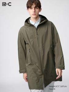 Пальто Blocktech Uniqlo, 56 olive