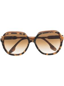 Массивные очки черепаховой расцветки Victoria Beckham Eyewear, коричневый