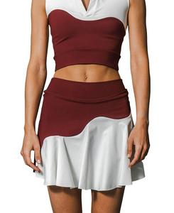 Волновая юбка Port De Bras, красный