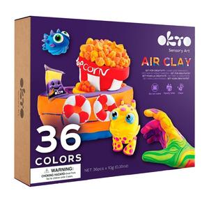 Набор легкого теста для лепки 36 цветов 70149 Okto