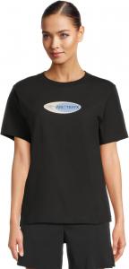 Женская хлопковая кофта Kragg Sticker Crew с коротким рукавом Arc'teryx, Black/Glacial