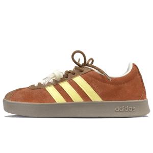 Adidas Neo Кроссовки для скейтбординга VL Court 2.0 с противоскользящим износостойким верхом, унисекс, желто-коричневые