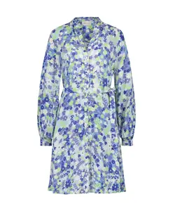 Платье с оборками и цветочным принтом Fabienne Chapot, синий