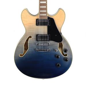 Электрогитара Ibanez Artcore AS73FM Electric Guitar - Transparent Indigo Fade