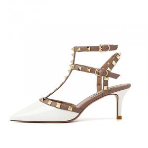 Туфли на тонком каблуке, высокие, 6 см, женские YAFEI XUANYU, White