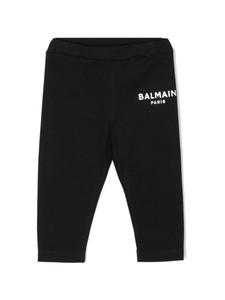 Balmain Kids легинсы с логотипом, черный