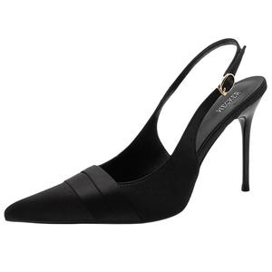 WECKER Тонкие каблуки женские на высоком каблуке черные 6 см, цвет Black 6CM