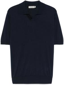 Футболка с воротником-поло Canali, синий