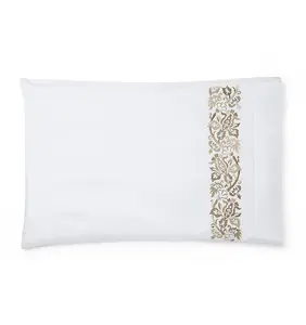 Наволочка SFERRA Saxon Pillowcases, 56х84, коричневый/бежевый