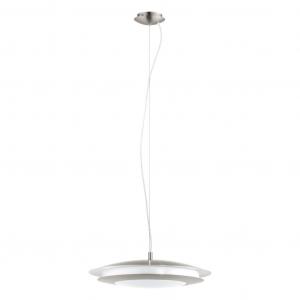 Светодиодный подвесной светильник EGLO Connect Moneva-C, подвесной светильник, подвесной светильник белый с изменением цветовой температуры (теплый, нейтральный, холодный), RGB, диммируемый, Ø 48,5 см, серебро