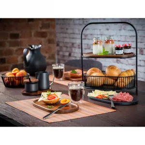 Подставка для столовых приборов APS, (набор, 6 шт), 33х45 см, водоотталкивающая, цвет orange