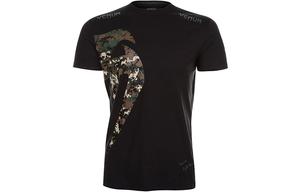 Футболка мужская камуфляж черная VENUM