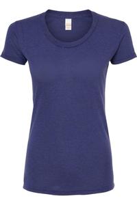 Tultex женская облегающая футболка Tri-Blend, цвет midnight tri blend