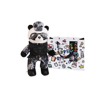 Плюшевая игрушка милый дизайн панда армия, заяц плюшевая кукла высота 35см Love of wormwood, синий