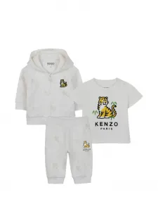 Спортивный костюм с логотипом Kenzo Kids, белый