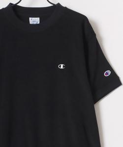 Футболка Champion, хлопок, с коротким рукавом, нашивка и вышивка, черная