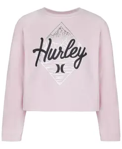 Детская водолазка с люрексом для девочек 7-16 лет Hurley, розовый