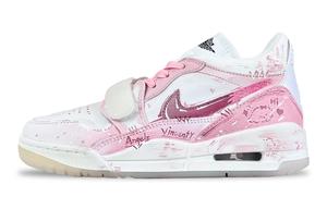 Легкие кроссовки legacy 312 low fantasy, pink cute, устойчивые к истиранию, низкие, винтажные баскетбольные, женские, розово-белые Jordan, розовый