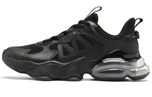 Норт Плуто 3.0 Амортизирующие Противоскользящие и Износостойкие Низкие Беговые Кроссовки Мужские Черный Железно-Серый QIAODAN