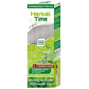 Herbal Time, натуральная хна, серебристый блонд, 75 мл