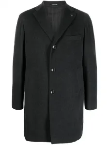 Однобортное пальто из смесовой шерсти TAGLIATORE, серый