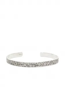 Текстурированный браслет-кафф Obsidian, серебристый