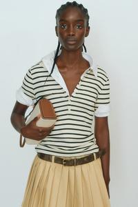 Рубашка-Поло в рубчик H&M, мультиколор