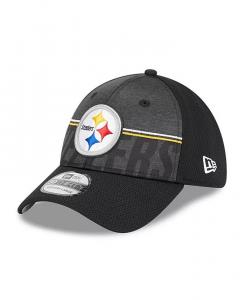 Мужская черная бейсболка Pittsburgh Steelers 2023 NFL Training Camp 39THIRTY Flex Fit New Era