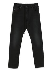 Джинсы с вышитым логотипом Diesel, черный