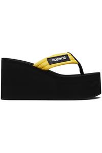 Coperni Черно-Желтые сандалии на танкетке