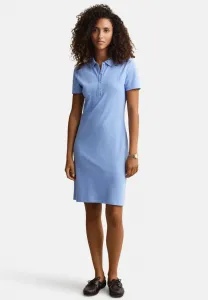 Платье-Поло из пике с тонкой юбкой и бретелями Gant, Palace Blue