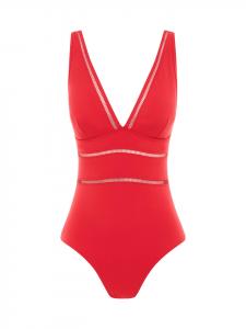 Sea Level Купальники Spliced Essentials в красном цвете